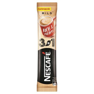 Кофе NESCAFE 3в1 Мягкий Кофе растворимый 14,5г*20п*20бл