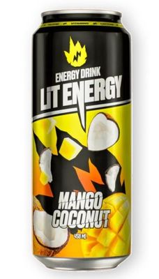 Энергетический напиток Lit Energy Mango coconut ж/б 12*0,45л
