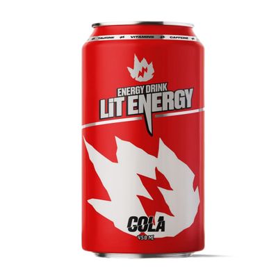 Энергетический напиток Lit Energy Cola ж/б 12*0,45л