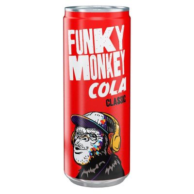 Напиток газированный Funky Monkey (Фанки Манки) Кола 0,33л