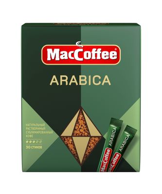 Кофе MacCoffеe ARABIKA натур.раствор.субл. карт/уп 1,8г*30шт*12