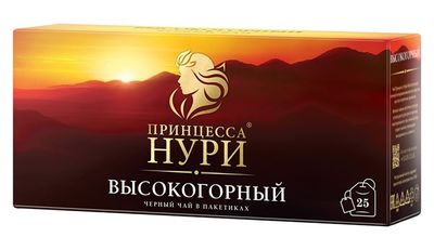 Чай черный Принцесса НУРИ Высокогорный, в пакетиках, 2г*25шт