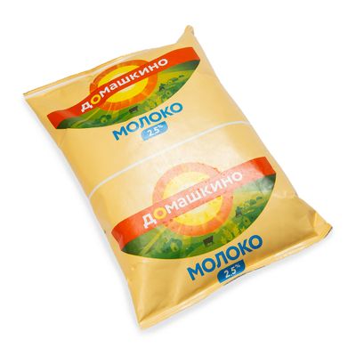 Молоко Село Домашкино 2,5% 0,9 л TФA