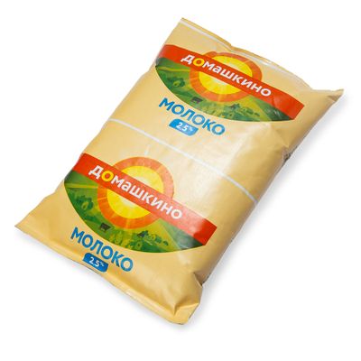 Молоко Село Домашкино 2,5% 0,9 л TФA