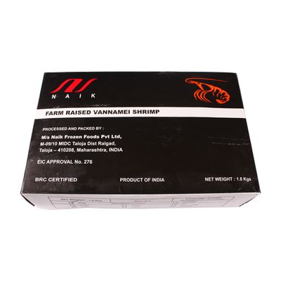 Креветки 21/25 с/м б/г в панцире 1800гр/6 шт блок