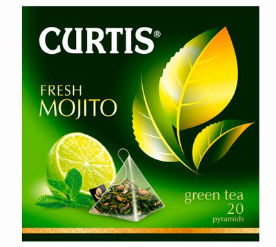 Чай Curtis Fresh Mojito зеленый ароматизированный 1,7г×20пир