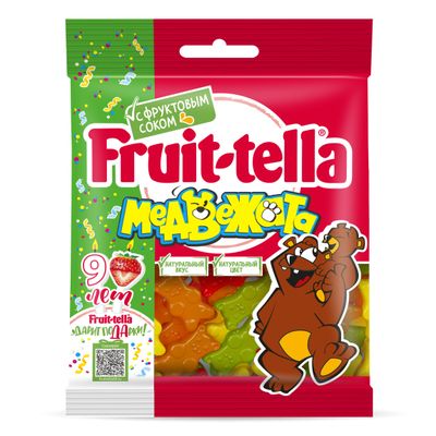 Мармелад жевательный Fruittella Медвежата, 150г