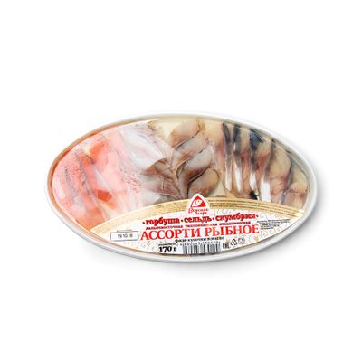 Горбуша Скумбрия Сельдь филе кусочки Вкусное море в масле 170 г