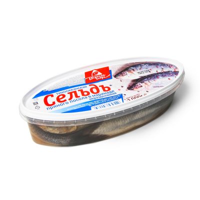 Сельдь тихоокеанская Вкусное море н/р прямого посола в маринаде 1 кг