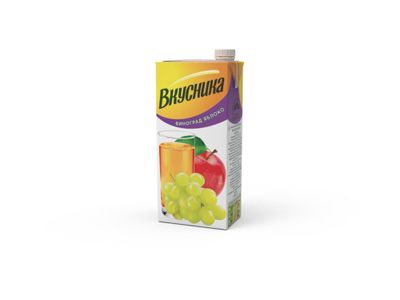 Напиток Вкусника Яблоко-виноград 0,95л/12 шт