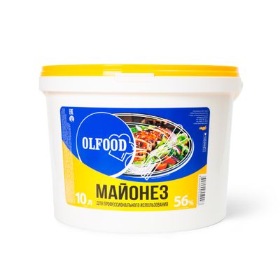 Майонез OLFOOD Профи 56 % 10л ведро