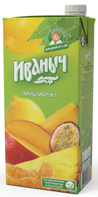 Нектар Мультифруктовый 0,95л 12 шт Иваныч
