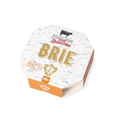 Сыр White Cheese from Zhukovka Бри 60% картон 125 гр