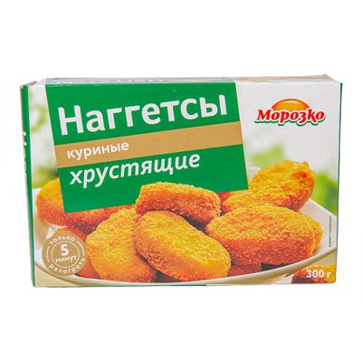 Наггетсы куриные хрустящие "Морозко" 300гр/12шт