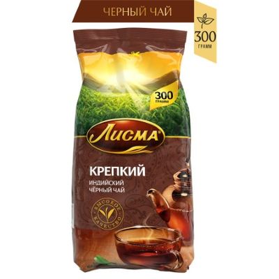 Чай Лисма Крепкий м/у листовой 300г