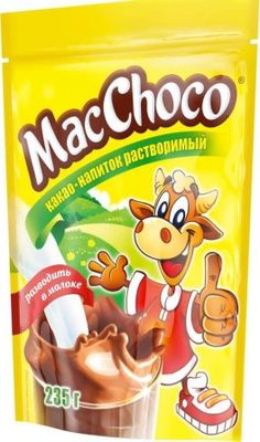 Какао-напиток MacChoco и Смешарики раствор, м/у 235г*12шт