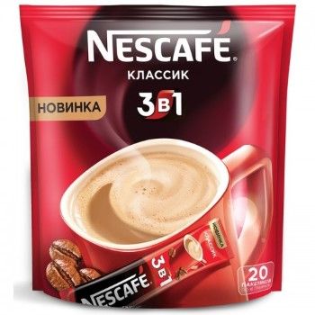 Нескафе 3в1 Классик Кофе растворимый14,5г*20п*20бл