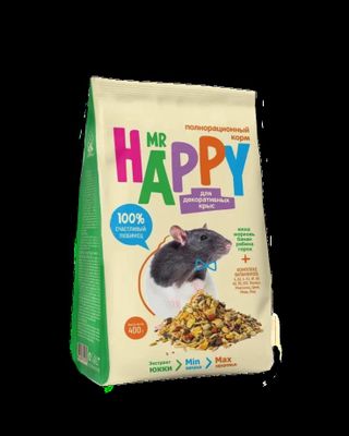 Корм MR HAPPY сухой для декоративных крыс 400 г