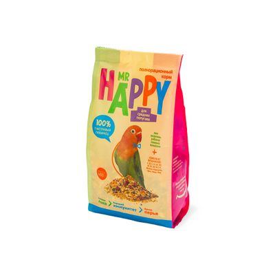 Корм MR HAPPY сухой для средних попугаев 400 г