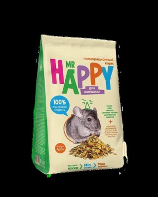 Корм MR HAPPY сухой для шиншилл 400 г