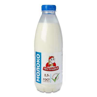 Молоко Пестравка 2,5% , ПЭТ, 956г/900мл
