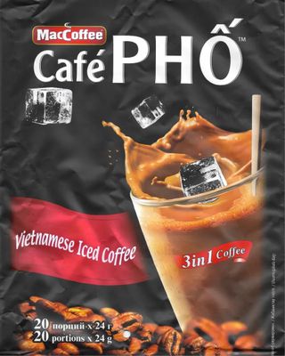 Коф.напиток 3 в 1 раствор Кафе ФО, м/у 24г*20шт*12