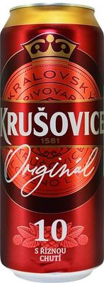 Пиво Крушовице Оригинал 10 светлое фильт.,пастер. 4,2% ж/б 0,5*24