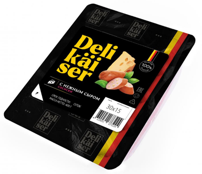 Сосиски Delikaiser c нежным сыром 400г