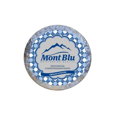 Сыр MONBLU с голубой благородной плесенью 50 % круг пленка 2,5 кг