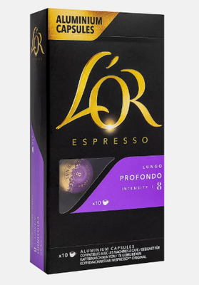 Кофе натуральный жареный молотый L'OR Espresso Lungo Profondo 10х52г