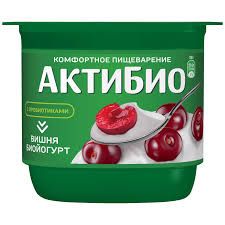 Биойогурт АктиБио обогащенный вишня 2,9% 12*130г