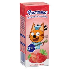 Коктейль молочный Растишка для детей клубника 2%, 18*210мл