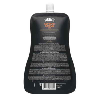 Соус томатный Heinz Баффало острый, дой-пак, 200г