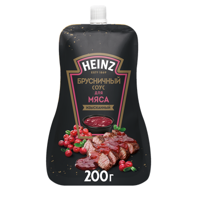 Соус Heinz Брусничный для мяса, дой-пак, 200г