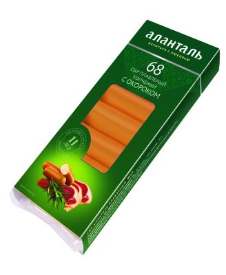 Сыр плавленый Аланталь №68 40%,(с окороком) батончики 140г шт