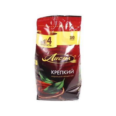 Чай Лисма Крепкий м/у листовой 300г