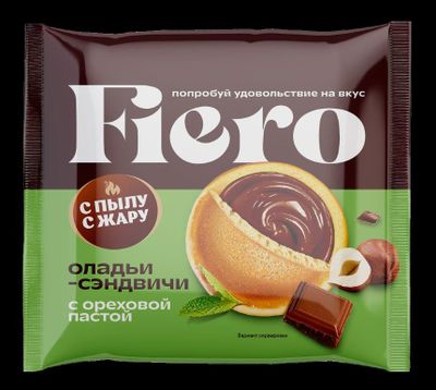 Оладьи-сэндвичи "Fiero" с ореховой пастой 24х60 г