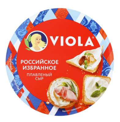 Сыр плавленый Виола Российское избранное ассорти 35% 130г
