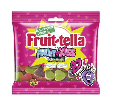 Мармелад жевательный Fruittella Фруктовый поцелуй, 100 г