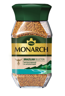 Кофе МОНАРХ Brazilian Selection натур.раствор.сублимир с/б 6*180г