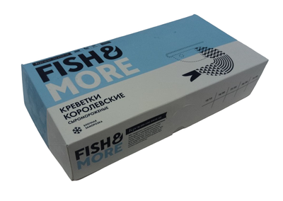 Креветка Fish & More Ваннамей б/г с/м 21/25 блок 1,8 кг