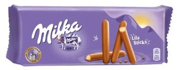 Печенье-палочки Милка "Lila Sticks" с молочным шоколадом 112 г