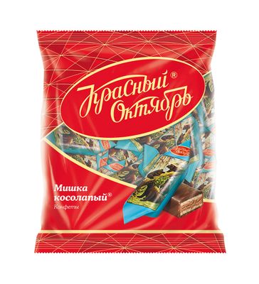 ТОП 100 Конфеты Касный Октябрь Мишка Косолапый 12*200г