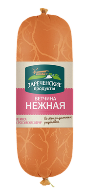 Ветчина Зареченские продукты Нежная п/а вес ~1,5 кг ШК