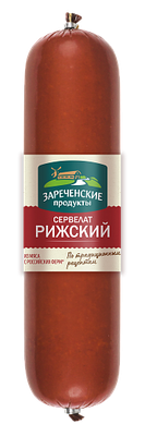 Колбаса в/к Зареченские продукты Сервелат Рижский в/у вес