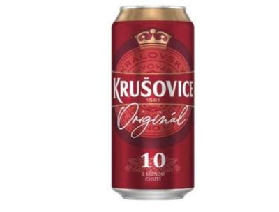 Пиво Крушовице Оригинал 10 светлое фильт.,пастер. 4,2% ж/б 0,5*24