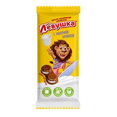 Шоколад Славянка Лёвушка экстрамолоч.с молоч.нач. 85гр.(14)