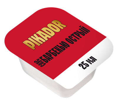 Соус PIKADOR PRO Барбекью Острый, дип-пот 25 мл. х 125 шт.