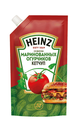 Кетчуп Heinz со вкусом маринованных огурчиков 320г д/п (16)