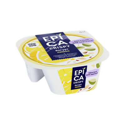Йогурт 8,6% EPICA CRISPY Лимон, 140г